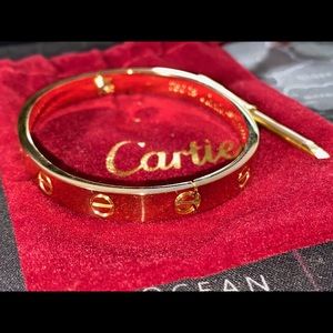 Gold Cartier Love Bracelet